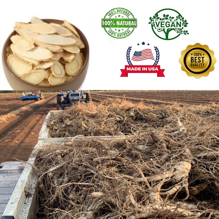 American Ginseng Slices from Wisconsin, American Wisconsin Ginseng Slices Root