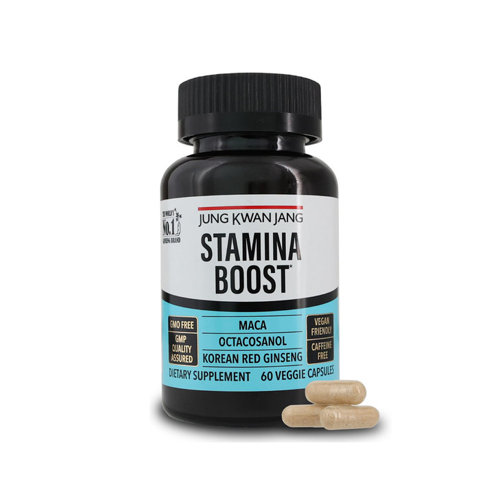 JUNG KWAN JANG Men's Stamina Boost with Korean Red Ginseng, Maca
