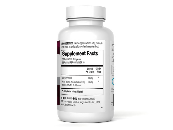 Barton Nutrition Berberine HCL 800mg, 60 Capsules