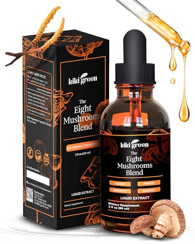Kiki Green 8 Mushrooms Liquid Extract Drops