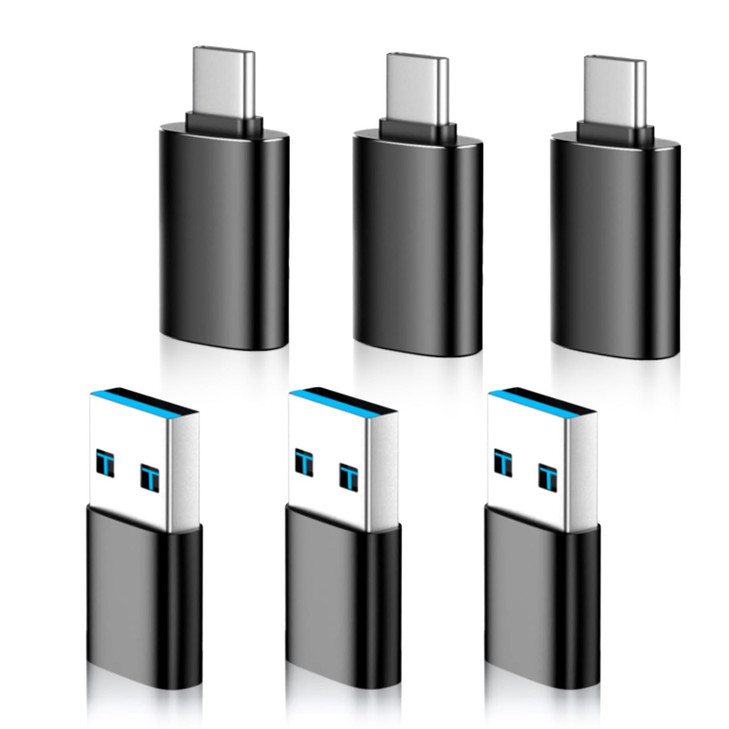 USB to USB C Adapter 6 Pack,?3*Type C Female to A Male Charger Converter?&?3*USB C Male to USB Female? for MacBook Pro/Air, iPhone 16 15 Pro Max/15 P