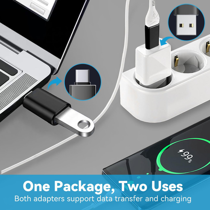 USB to USB C Adapter 6 Pack,?3*Type C Female to A Male Charger Converter?&?3*USB C Male to USB Female? for MacBook Pro/Air, iPhone 16 15 Pro Max/15 P