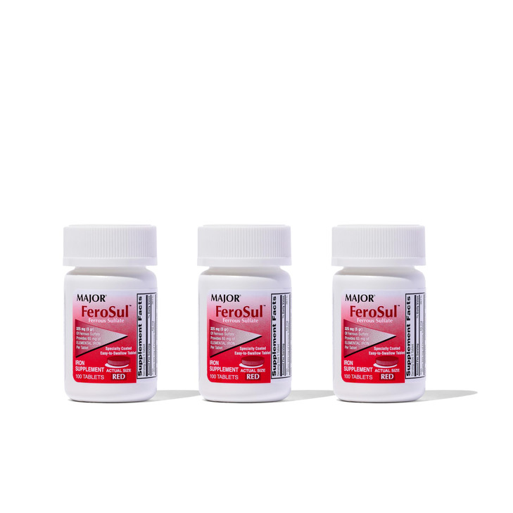 MAJOR Ferosul - Ferrous Sulfate 325mg Tablets with 65mg of Elemental Iron
