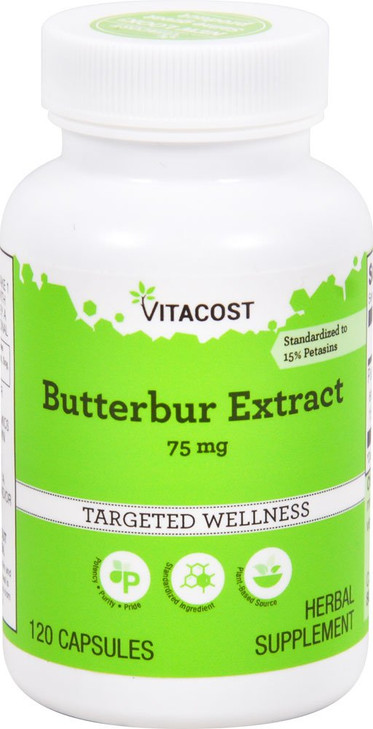 Vitacost Butterbur Extract - Standardized - 75 mg - 120 Capsules