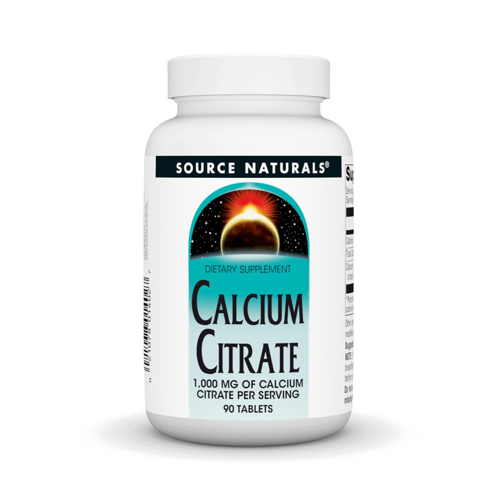 SOURCE NATURALS Calcium Citrate 1,000 mg of Calcium per Serving, 90 Count