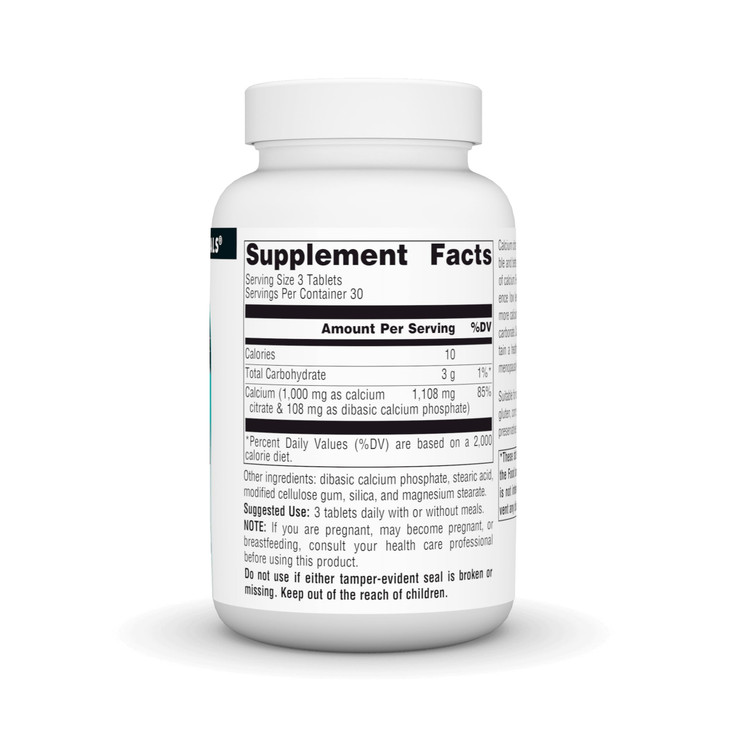 SOURCE NATURALS Calcium Citrate 1,000 mg of Calcium per Serving, 90 Count
