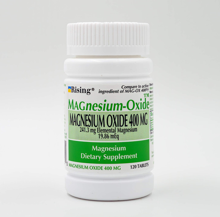 Rising Pharma - Magnesium Oxide 400mg - Elemental Magnesium Dietary Supplement