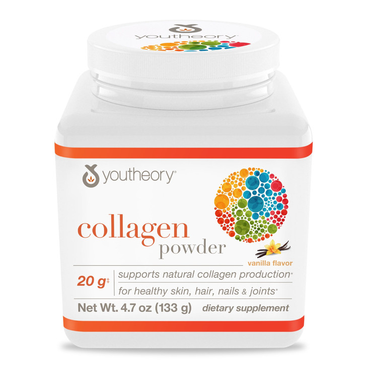 Youtheory Collagen Powder - Premium Collagen Supplement with Vitamin C & Biotin