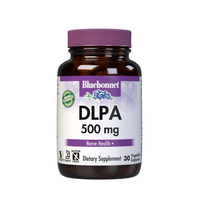 Bluebonnet Nutrition DLPA (DL-Phenylalanine) 500 mg, Free-Form Amino Acid