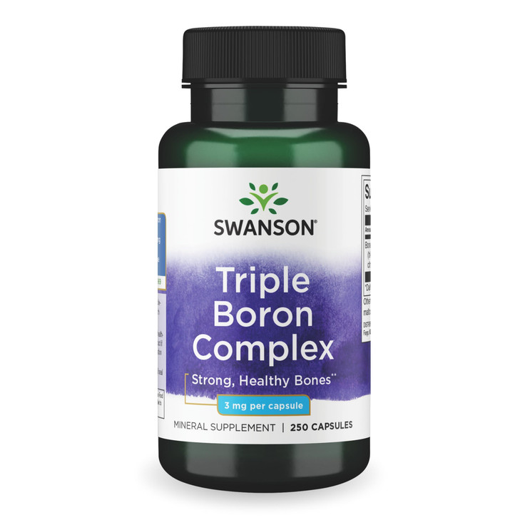 Swanson Triple Boron Complex - Bone Health and Joint Support Mineral Supplement