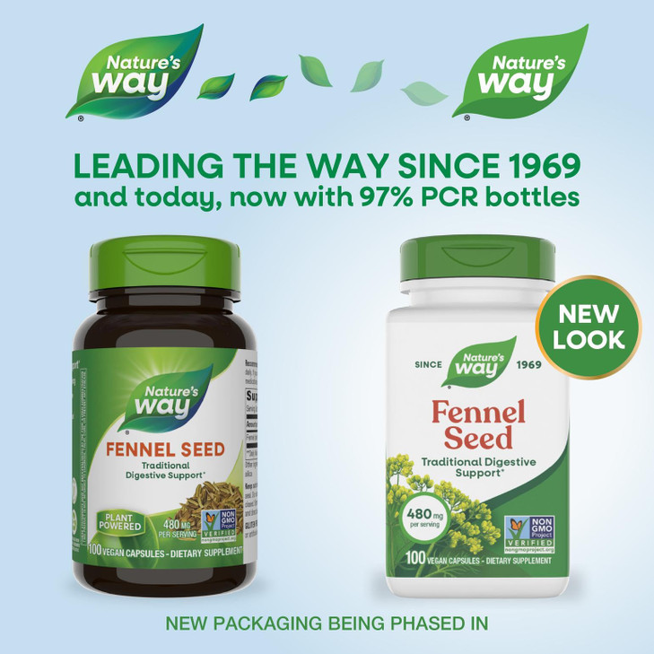 Nature's Way Fennel Seed, Traditional Digestive Support*, 480 mg per Serving