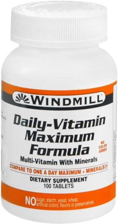Windmill Health Products Daily Vitamin Maximum Formula, Nutritional Support
