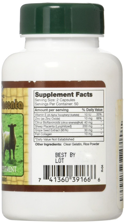 Sheep Placenta Complex 100 Capsules,FRESH , New Item Good Product !!