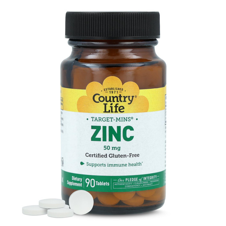 Country Life Target-Mins Zinc 50 mg 90 Tablets