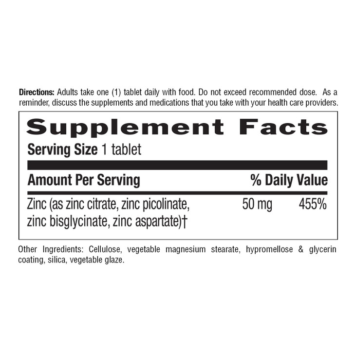 Country Life Target-Mins Zinc 50 mg 90 Tablets
