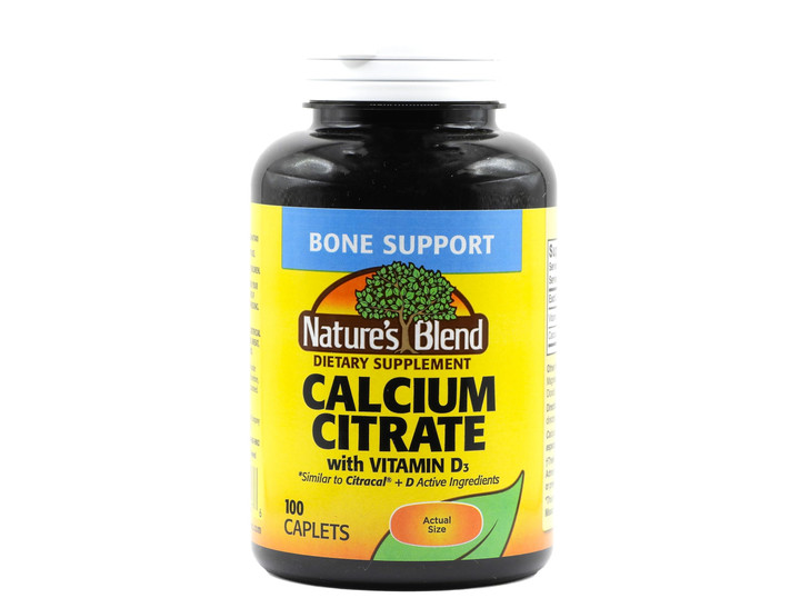 Nature's Blend Calcium Citrate with D3 100 Cplts