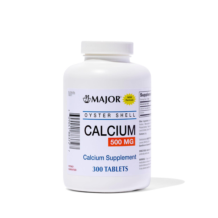 Major Oyster Shell Calcium 500 mg - Daily Calcium Supplement