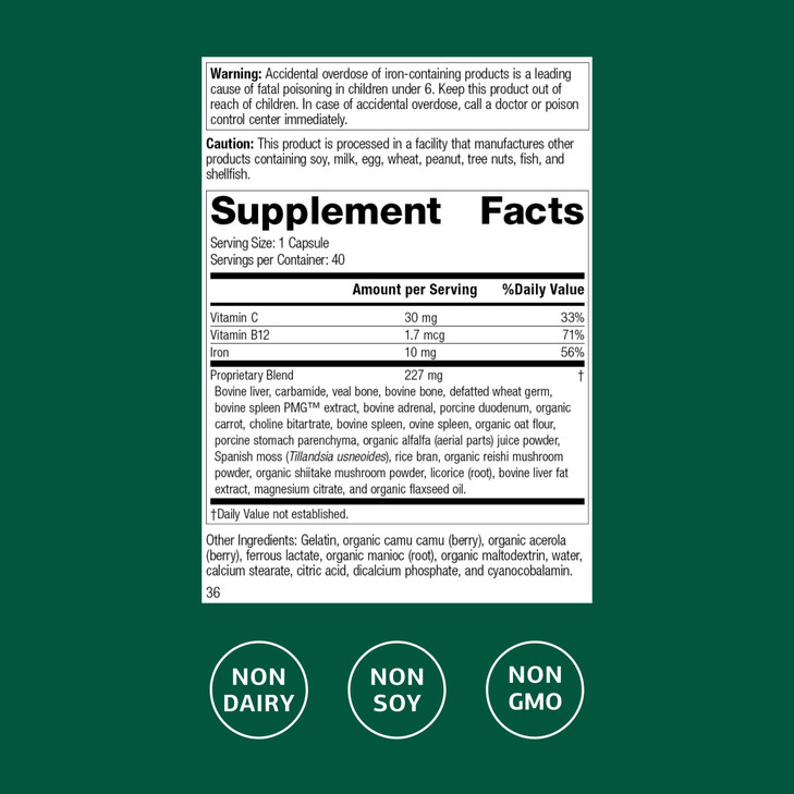 Standard Process Ferrofood - Iron Supplement to Support Normal Blood Production