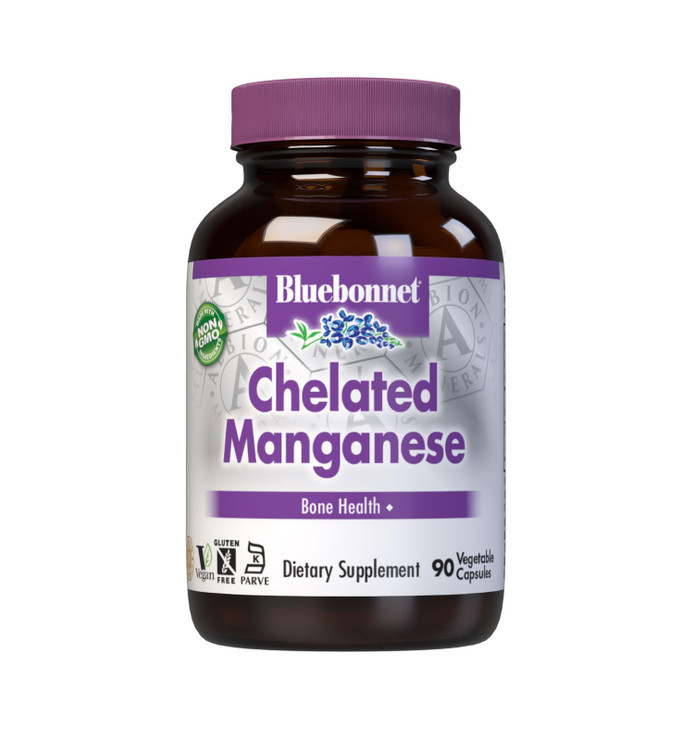 BlueBonnet Nutrition Albion Chelated Manganese, Amino Acid Chelate, Soy, Dairy &