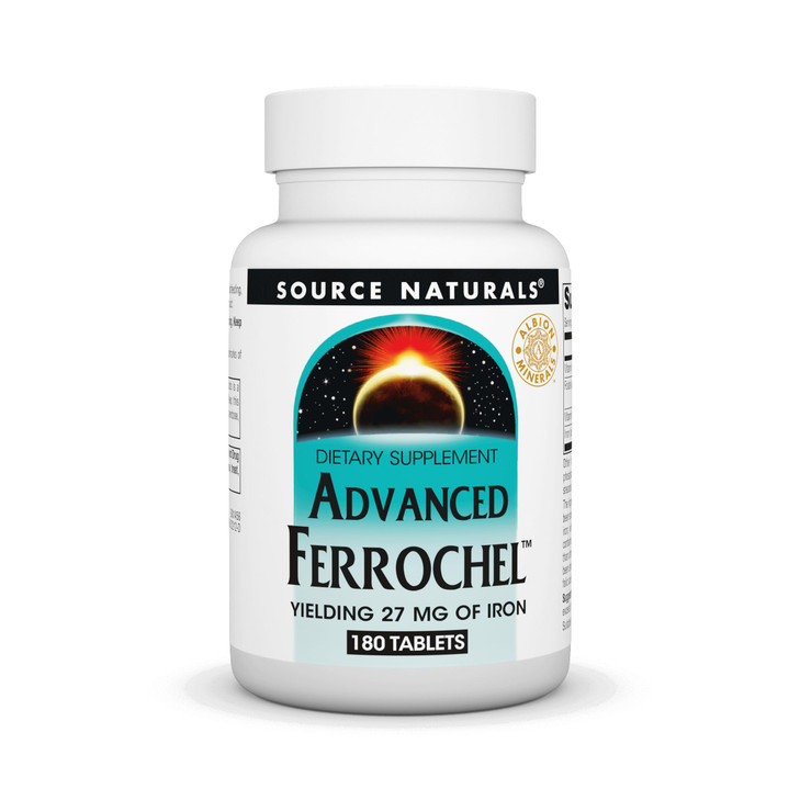 Source Naturals Advanced Ferrochel, Dietary Supplement Yielding 27 mg of Iron