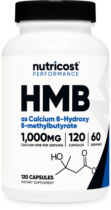 Nutricost HMB (Beta-Hydroxy Beta-Methylbutyrate) 1000mg (120 Capsules)