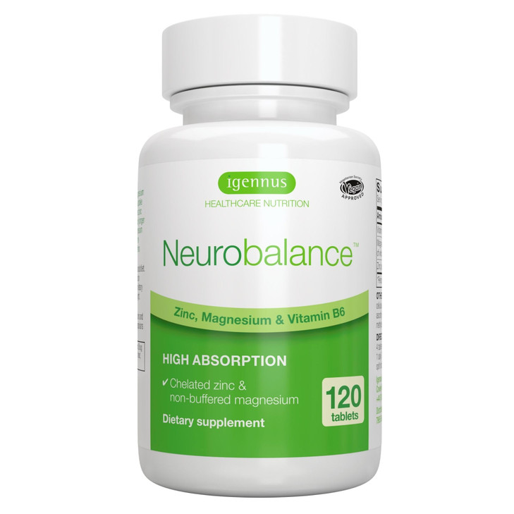 Igennus Neurobalance High Absorption Zinc Magnesium & B6 Complex, Cognitive