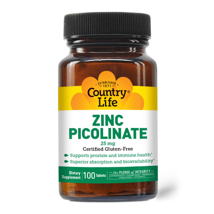 Country Life Zinc Picolinate 25 mg