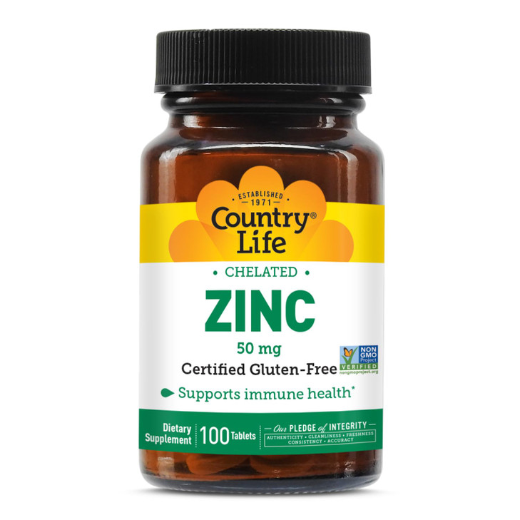 Country Life Chelated Zinc 50 mg
