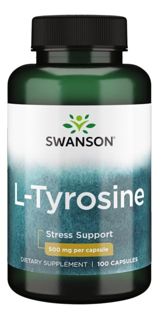 Swanson L-Tyrosine - Amino Acid Supplement Promoting Stress