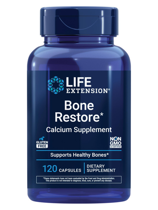 Life Extension Bone Restore Calcium Supplement, Vitamin D3, Magnesium, Boron