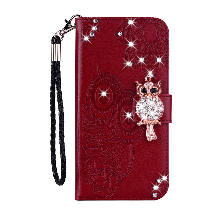 QIVSTAR Designed for iPhone 16 Plus 2024 Phone Case Wallet, Bling Diamand PU Leather Folio Flip Case with [Wrist Strap][Card Holder Slots] Cover for