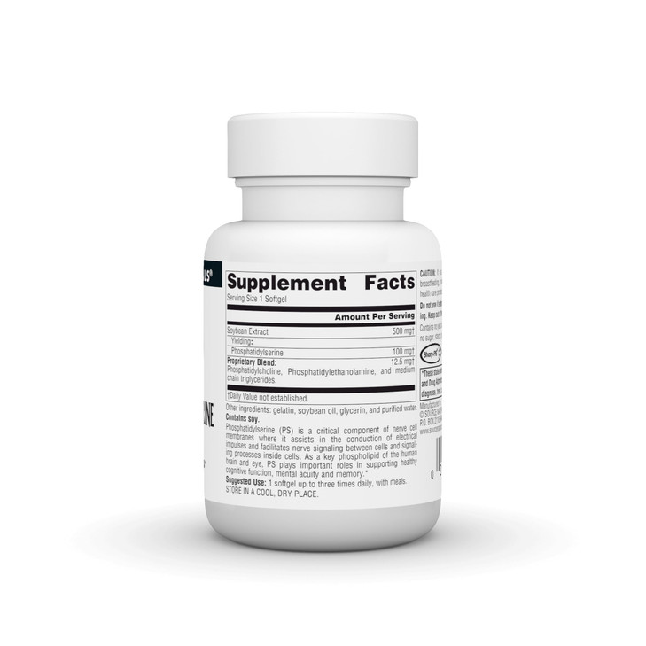 Source Naturals PhosPhatidyl SerinecomPlex Supports Concentration* 500mg- 30