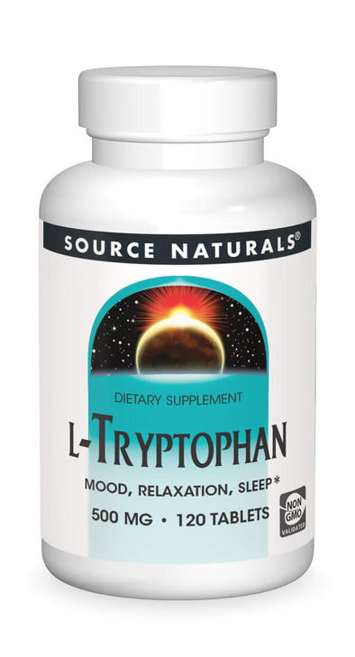 Source Naturals L-Tryptophan, for Mood, Relaxation, and Sleep*, 500mg