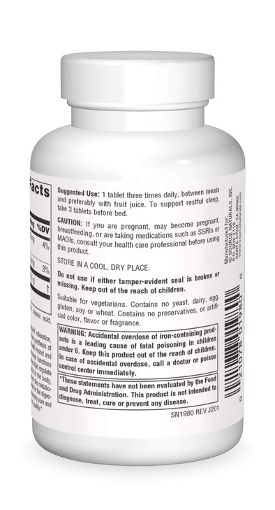 Source Naturals L-Tryptophan, for Mood, Relaxation, and Sleep*, 500mg