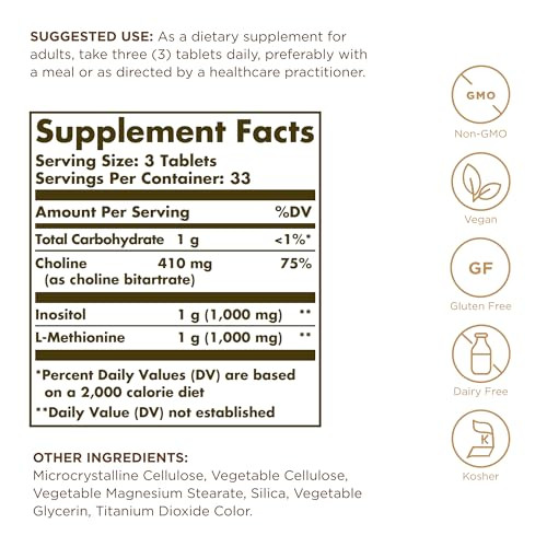 Lipotropic Factors Solgar 100 Tabs