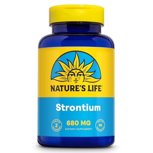 Nature's Life Strontium Citrate 680 mg Supplement for Men & Women