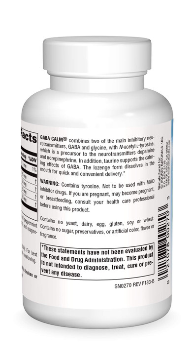 Source Naturals Serene Science, GABA Calm Quick Dissolving Peppermint Flavor
