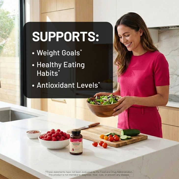NatureWise Raspberry Ketones Plus with Green Tea Extract, Cayenne Pepper & Acai