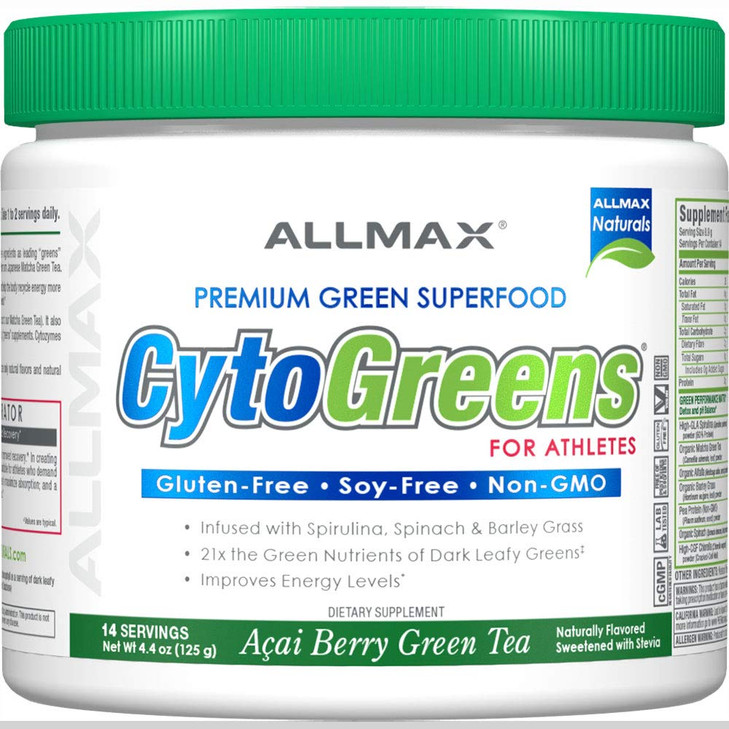 ALLMAX Naturals CytoGreens Super Greens Powder, Premium Green Superfood