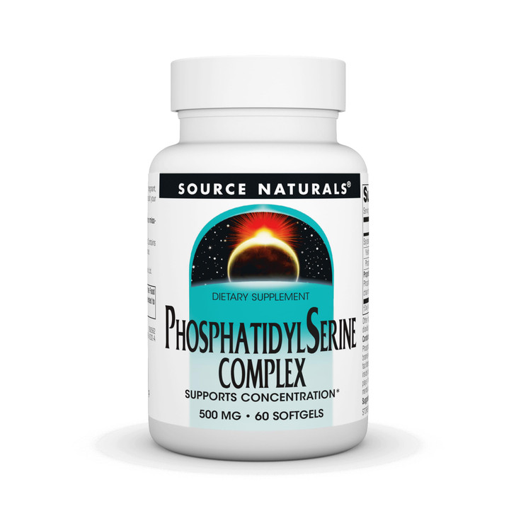 Source Naturals Phosphatidyl Serine Complex Stablilized Enzyme Supplement 500mg
