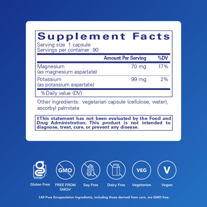 Pure Encapsulations Potassium Magnesium (Aspartate)