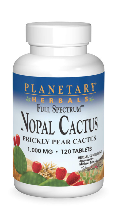 Planetary Herbals Full Spectrum Nopal Cactus, Prickly Pear Cactus, 1000 mg