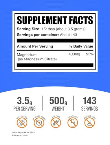 BulkSupplements.com Magnesium Citrate Powder