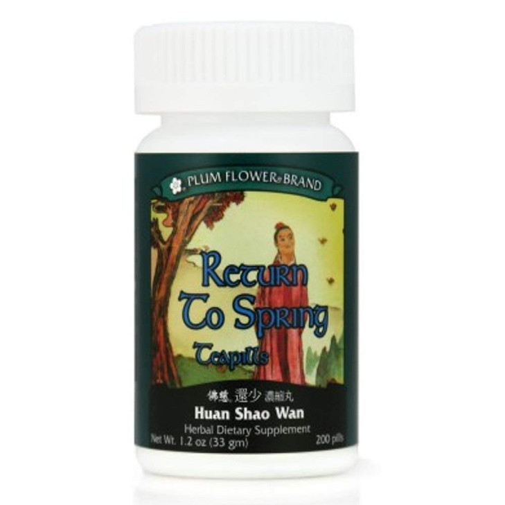 Return To Spring Teapills (Huan Shao Wan), 200 ct, Plum Flower
