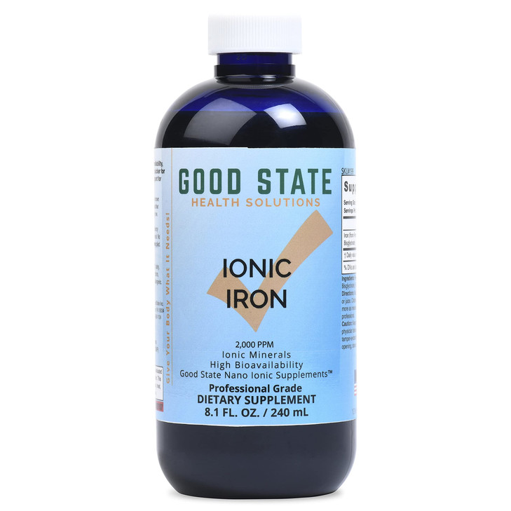 Good State Liquid Ionic Iron (48 servings at 10 mg elemental, plus 2 mg fulvic