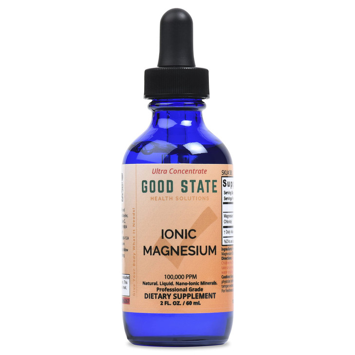 (Glass Bottle) Good State Liquid Ionic Magnesium Ultra Concentrate (10 Drops