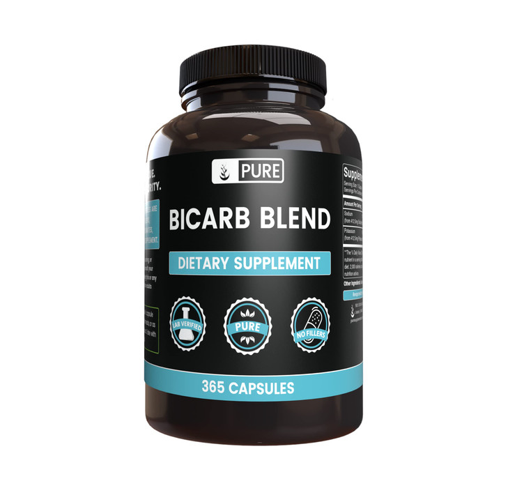 PURE ORIGINAL INGREDIENTS Bicarb Blend (365 Capsules) No Magnesium Or Rice