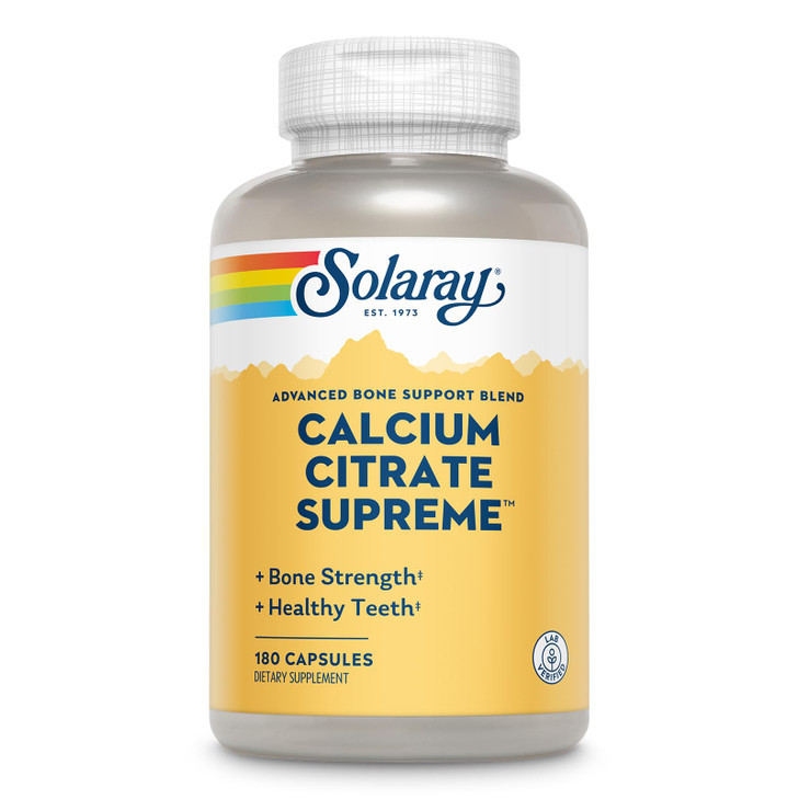Solaray Calcium Citrate Supreme 800mg Advanced Bone Support Blend