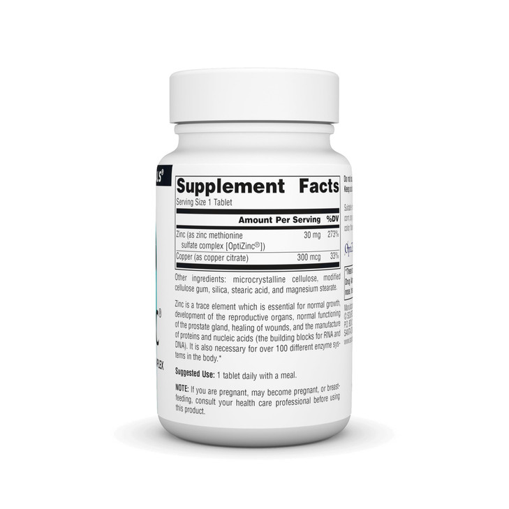 Source Naturals OptiZinc Zinc Methionine Sulfate Complex & Dietary Supplement