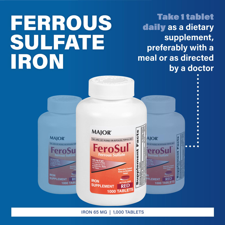 Major FeroSul - Ferrous Sulfate 325 mg Tablets